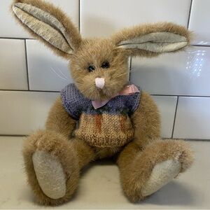 Boyd’s Bear Stuffed Animal Plush Bunny with Sweater Circa 1985-1994